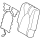 Toyota 71077-0E490-B4 Seat Back Cover, Gray, Passenger Side