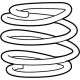 Toyota 48131-47550 Coil Spring, Front
