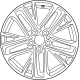 Toyota 42611-AQ020 Wheel, Disc
