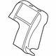 Toyota 71551-13160 Seat Back Pad, Front Passenger Side