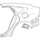 Toyota 61601-62020 Quarter Panel, Passenger Side Toyota 61601-62020 Quarter Panel, Passenger Side