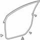Toyota 67861-47050 Surround Weatherstrip, Passenger Side