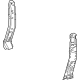 Toyota 53204-62010 Side Support, Driver Side