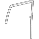 Toyota 68142-0C071 Glass Run, Rear Passenger Side