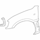 Toyota 53801-42030 Fender, Front Passenger Side