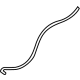 Toyota 90068-33017 Washer Hose, Passenger Side