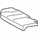 Toyota 71075-0T010-A1 Cushion Cover, Passenger Side