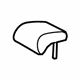 Toyota 71960-02540-B1 Headrest, Center, Gray