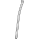 Toyota 67873-04011 Front Weatherstrip, Rear Passenger Side
