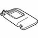 Toyota 74310-33J10-B0 Sunvisor, Gray, Passenger Side