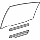Toyota 68130-52370 Moveable Glass, Passenger Side