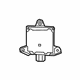 Toyota 88162-02070 Blind Spot Radar, Rear
