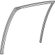 Toyota 68142-62020 Run Weatherstrip, Passenger Side
