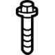 Toyota 90105-A0420 Front Support Mount Bolt, Rear