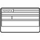 Toyota 11298-28410 Emission Label