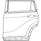 Toyota 67004-0E190 Door Shell, Driver Side Toyota 67004-0E190 Door Shell, Driver Side