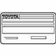 Toyota 11298-21126 Emission Label