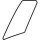 Toyota 68123-47090 Fixed Glass, Rear Passenger Side