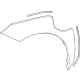 Toyota 75601-42210 Wheel Opening Molding, Passenger Side