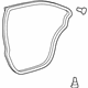 Toyota 67871-06090 Surround Weatherstrip, Passenger Side