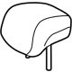 Toyota 71940-62030-A0 Headrest, Outer, White, Rear