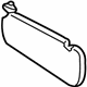 Toyota 74310-02C30-B0 Sunvisor, Passenger Side