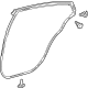 Toyota 67871-47060 Surround Weatherstrip, Rear Passenger Side