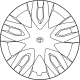 Toyota 42602-10180 Wheel Cover