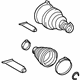 Toyota 04428-42111 Boot Kit, Driver Side