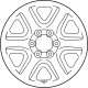 Toyota 42601-0C070 Wheel, Steel