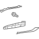 Toyota 52706-12020 Molding Kit, Chrome, Passenger Side