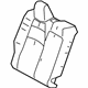 Toyota 71651-12B10 Seat Back Pad, Passenger Side Toyota 71651-12B10 Seat Back Pad, Passenger Side