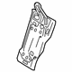 Toyota 71018-12490 Seat Back Frame, Driver Side