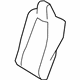 Toyota 71078-0ZC40-C1 Seat Back Cover, Black, Rear Driver Side