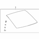 Toyota 68105-21190 Lift Gate Glass, Rear