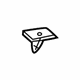 Toyota 64818-21050 Lift Gate Glass Spacer, Rear