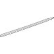 Toyota 75720-47060 Belt Molding, Front Driver Side