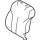Toyota 71551-06160 Seat Back Pad, Passenger Side
