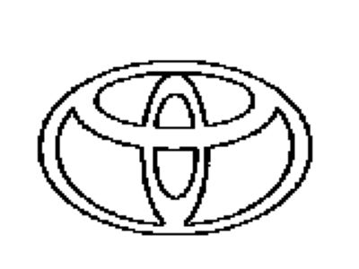 Toyota 75311-02140 Emblem,  Radiator Grille (Or Front Panel)