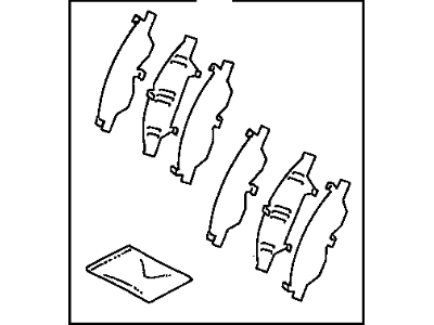Toyota 04945-06060 Shim Kit,  Anti Squeal,  Front