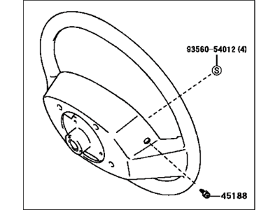 Toyota Steering Wheel - 45100-07050-E0