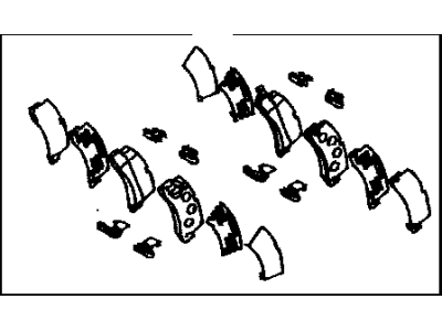 Toyota 04492-07010 Pad Kit,  Disc Brake,  Rear