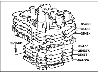 Toyota 35410-33041 Body Assy,  Transmission Valve