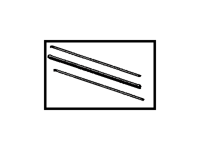 Toyota 85223-07010 Rubber, Front Wiper Blade, Driver Side