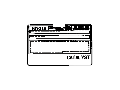 Toyota 11298-20010 Emission Label