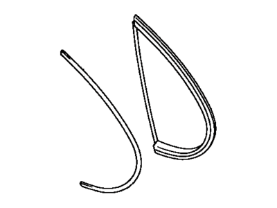 Toyota 62720-AC010-83 Quarter Glass