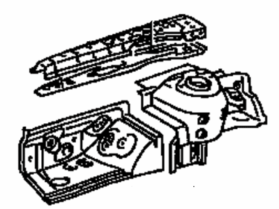 Toyota 53701-06030 Apron Sub-Assy,  Front Fender,  RH