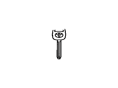 Toyota 90999-00185 Key,  Blank