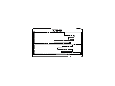 Toyota 42661-07040 Caution Label