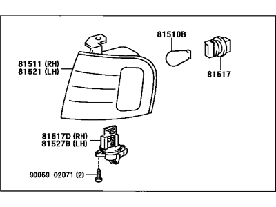 Toyota 81520-AC030 Parking/Turn Lamp
